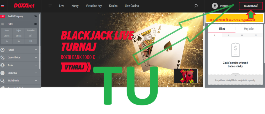 Ako sa zaregistrovať v Doxxbet Casino 1 casino 1 casino